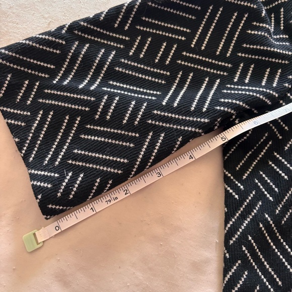 Zara Trafaluc Black White Geometric Mock Neck Top Fall Winter Collection Size M - Picture 8 of 9